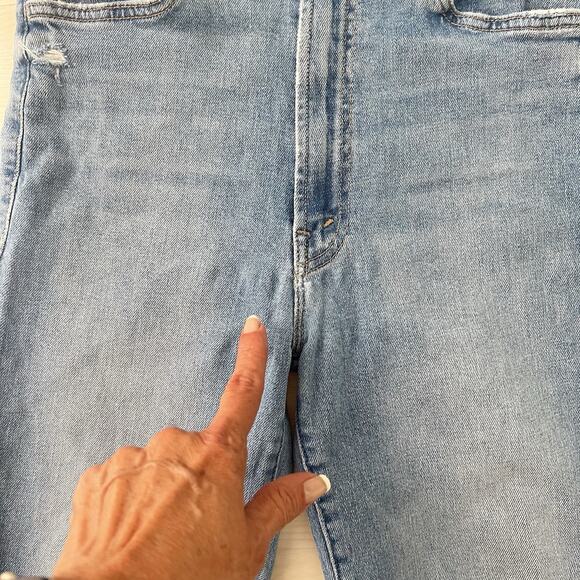 MOTHER Women's Straight Leg Jeans - Blue - Picture 2 of 15